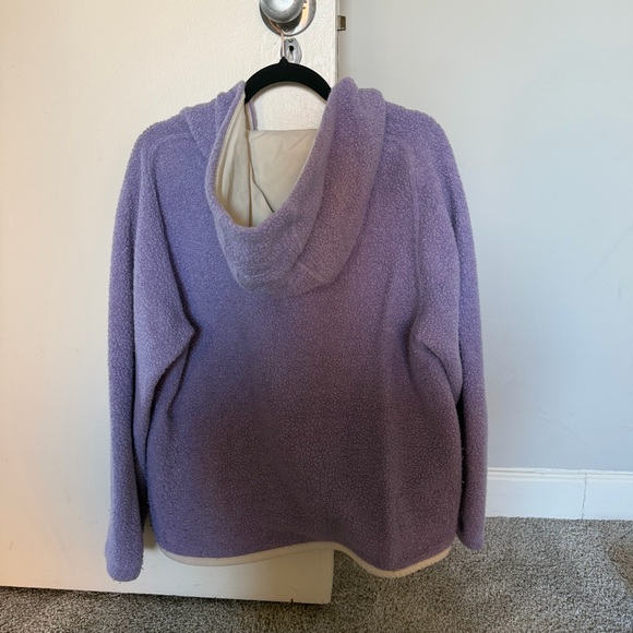 Outdoor Voices Lavender Megafleece snap Sherpa Hoodie - Picture 5 of 5
